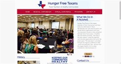 Desktop Screenshot of hungerfreetexans.org