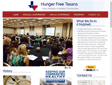 Tablet Screenshot of hungerfreetexans.org